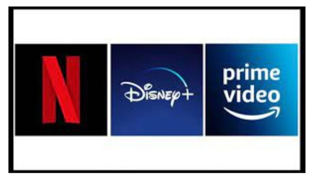 Netflix, Amazon prime videos and Disney plus Hotstar